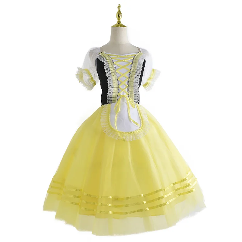 Giselle Professional Ballet Tutu Skirt Tulle Dancing Dress Romantic Ballet Costume Stage Dance Wear Girls Women Child Adult