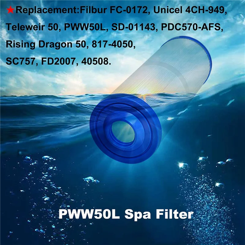 

MAKE-Spa Filter 2Inch Female SAE Threaded For PWW50L Unicel 4CH-949 Filbur FC-0172 SD-01143 Waterway 817-4050,Pool Filter