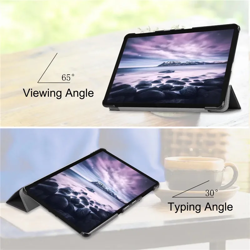 For Samsung Galaxy Tab A 10.5 2018 Case SM-T590 SM-T595 Trifold Magnetic PU Leather Hard Stand Cover For Galaxy Tab A 10.5 Case - view 4