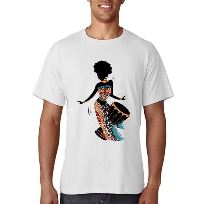 -camiseta vintage de chica negra pura africana, camisa de melanina para mujer, ropa estética, tops de verano para mujer, camiseta blanca para mujer