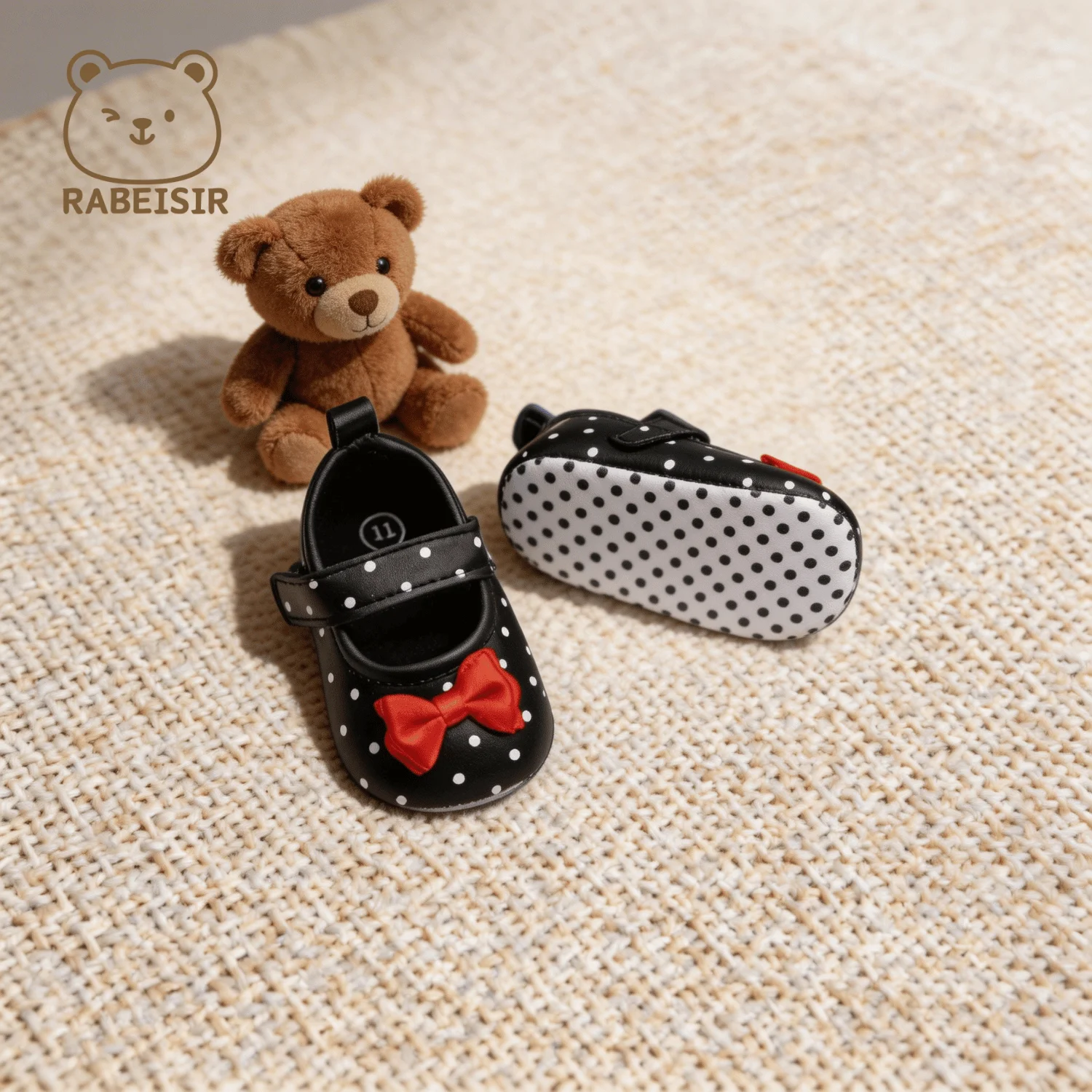 Baby-Stufen-Schuhe für Babys, erstes Paar Kleinkind-Schuhe, Babyschuhe, atmungsaktiv, rutschfest, modische Mädchen-Schuhe im Prinzessinnen-Stil – Detail 12