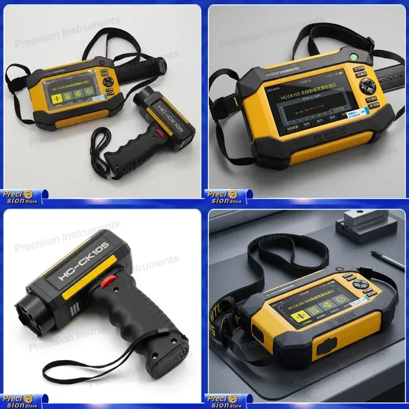 For Wireless Crack Width Gauge Digital Concrete Fracture Detector Portable Building Inspection Tool Auto Car Repair