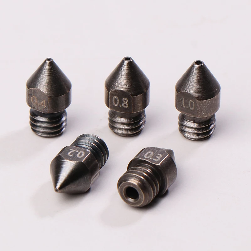 3D Printer Accessories CR-6SE Nozzle MK8 Upgraded Version S1 Chrome Zirconium Copper Brass Tool