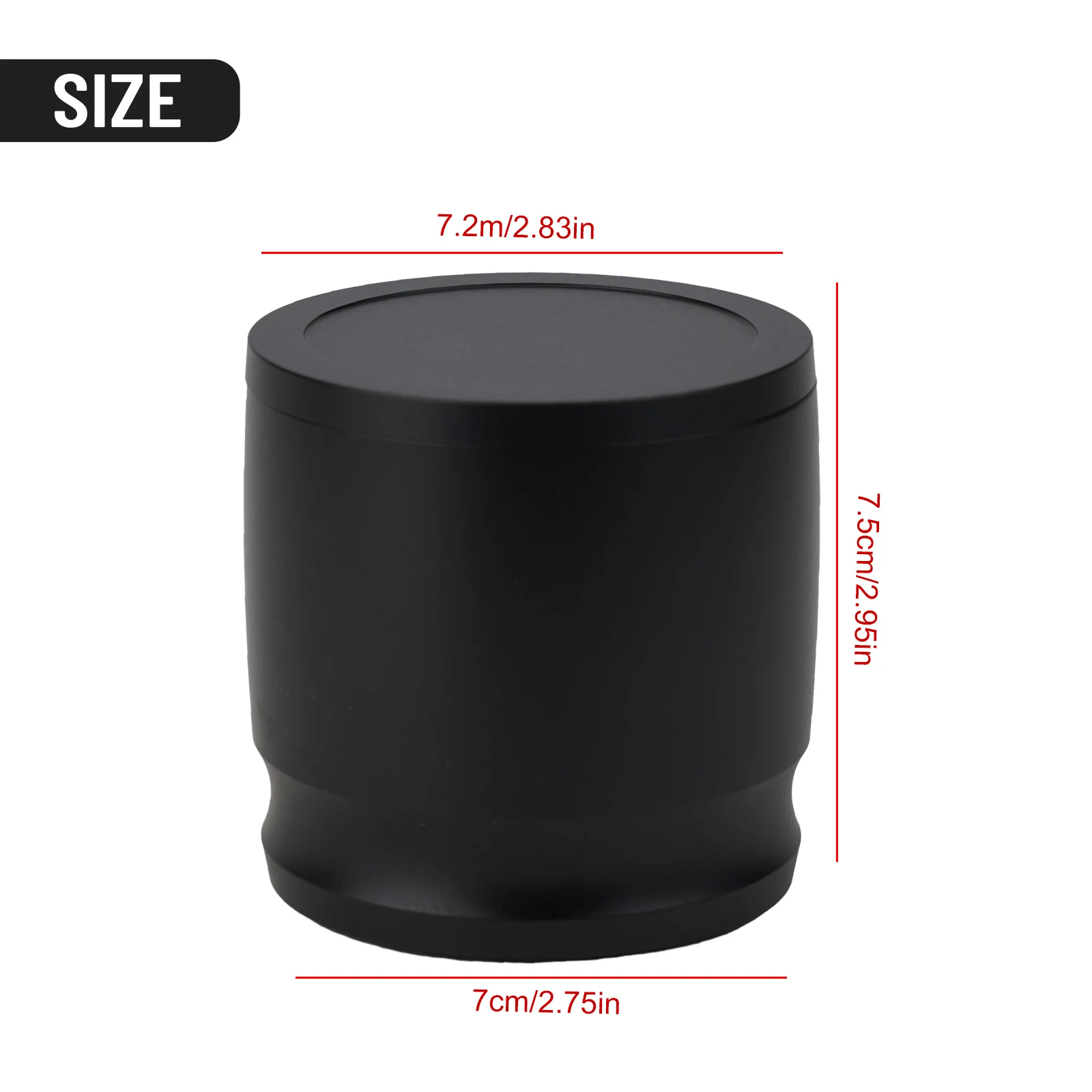 Aluminum Alloy Dosing Cup for 58mm Portafilter Funnels to Assist in Ground Distribution and Workspace Maintenance