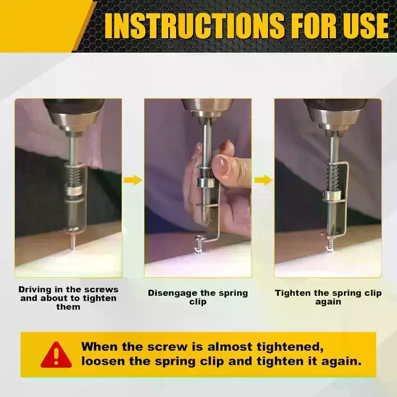 Wear-Resistant Spring Screw Support Tip Universal Retaining Tool Spring Positioning Bit For Mechanics Electricians