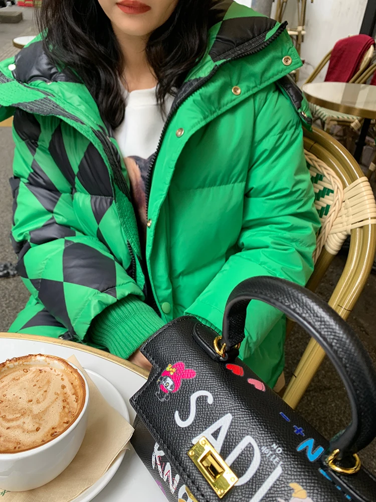 Dames ort Thiened Winterjas met capuchon Design Sensation 2024, nieuwe collectie Koreaanse Sle Commute Faion