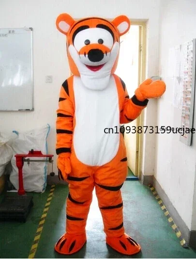 Costumi adorabili della mascotte della tigre Costumi del personaggio del vestito operato dal fumetto Abbigliamento Casco EVA Maschera cosplay unisex Festa di Natale Evento