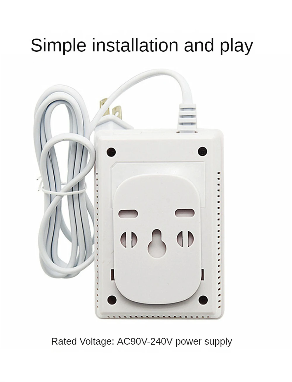 スマートガス漏れ検知器,eu/us/ukac,接地,4 LPG天然ガスセンサー,ジグライト付き