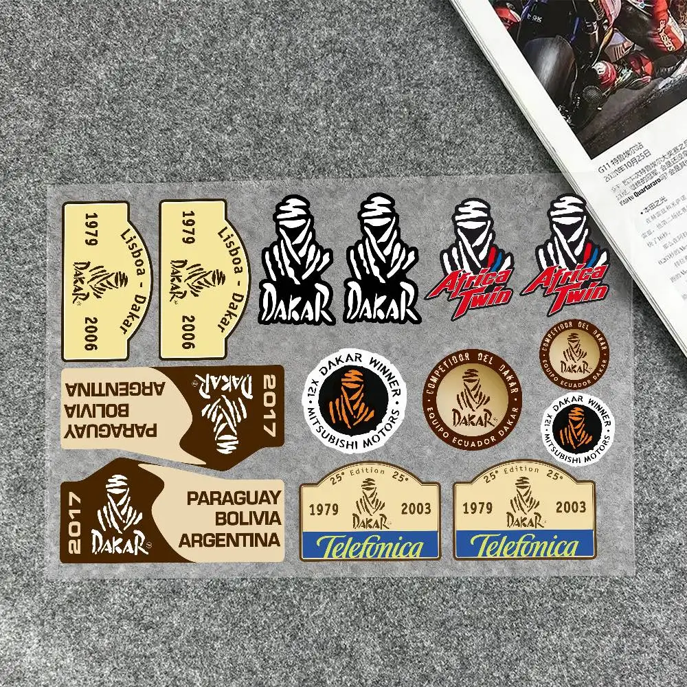 moto D-dakar Card Stickers Moto Sticker Auto Body Bumper Windows Motorcycle Laptop Walls Vinyl Decal Car Tuning Accessories