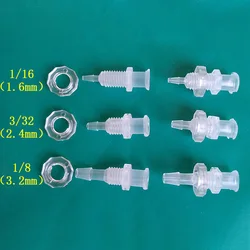 Luer Lock Adapter Air Valve Pipe Subpackaging Instrument Connecto PP Plastic Wall Penetrating Board Conversion Pagoda Joint