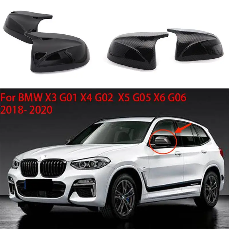 

For BMW X3 G01 X4 G02 X5 G05 X6 G06 2018-2020 Rearview Mirror Cover Carbon Fiber Rearview Mirror Cover Car Exterior Accessories