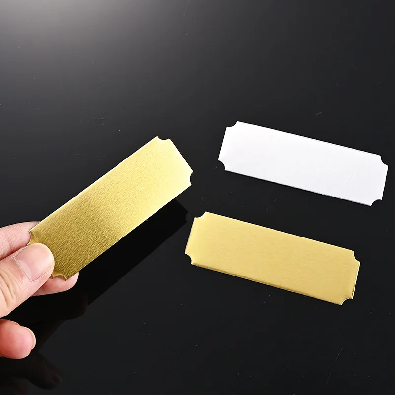 20Pcs Gold/Silver Metal Name Plates – Blank DIY Engraving Tags, Laser Etching Ready Aluminum Labels for Craft Projects TMZ