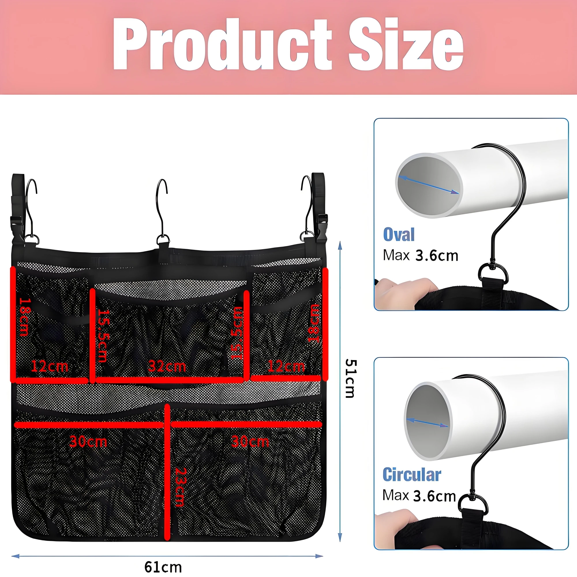 Travel Accessories Storage Bag Mesh Pouch Storage Organizer With Mesh Pockets Poolside Storage Mesh Package For Most Pools