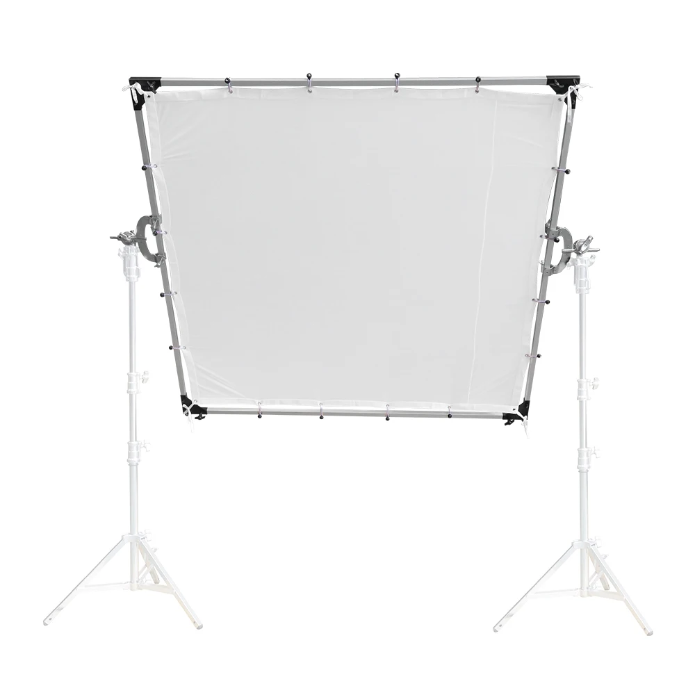

E-IMAGE EF-50 180*180cm Reflector Photography Square Aluminum Tube Butterfly Frames with Diffusion Cloth Photo Accessories