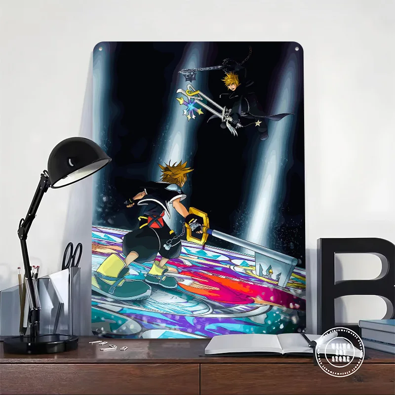 Kingdom Hearts: Sora Vs Roxas Metal Poster Perfect Gift for Fans Lovers Personalized Wall Art Metal Sign for Decor Living Room - view 2