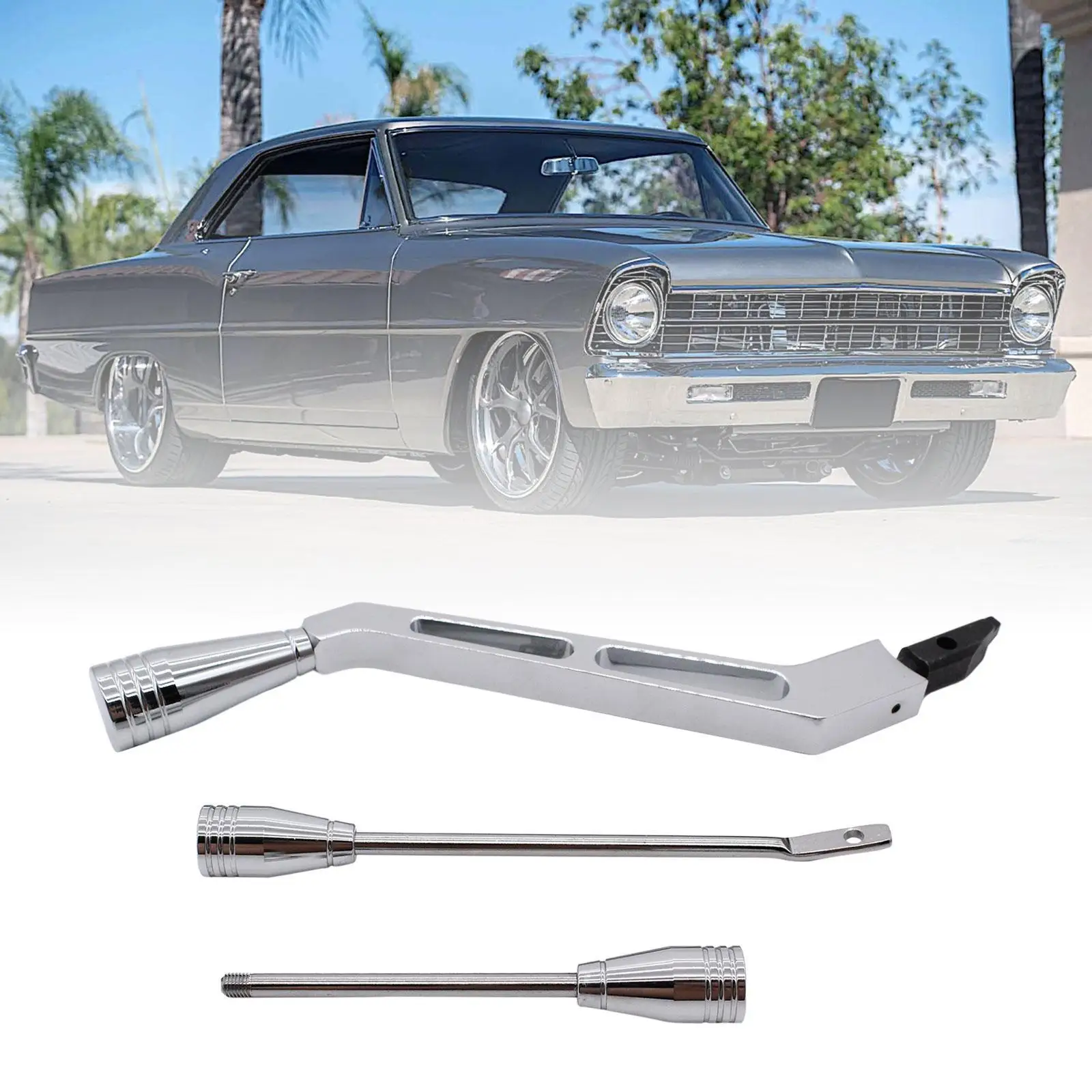 Billet Aluminum Column Shifter Easy Installation Car Accessories Directly Replace Spare Part with Flasher Knob for Pontiac