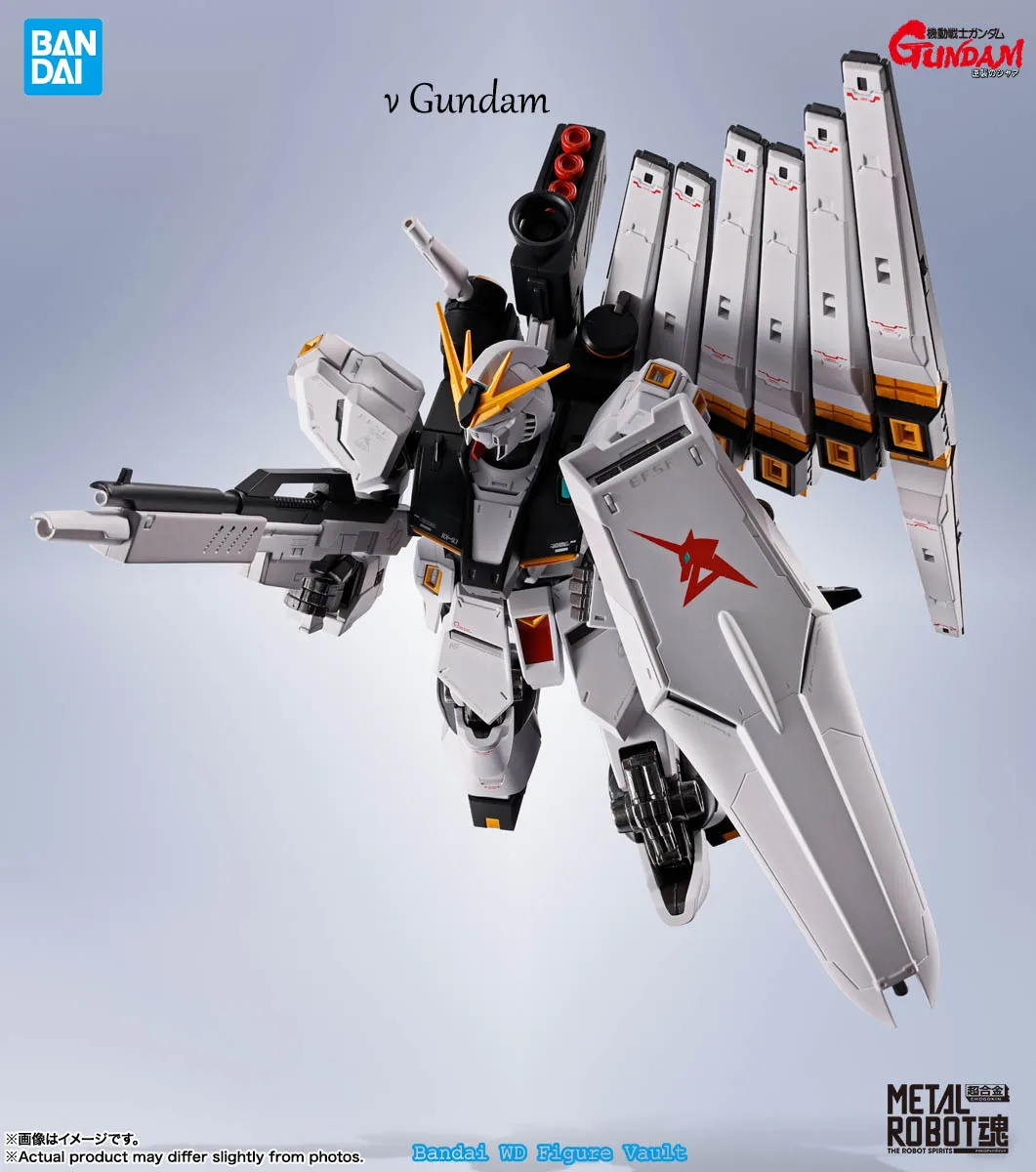 

In stock Bandai METAL ROBOT SPIRITS SIDE MS RX-93 Nu Gundam Mobile Suit Gundam Char's Counterattack Figures Model Toy Gift