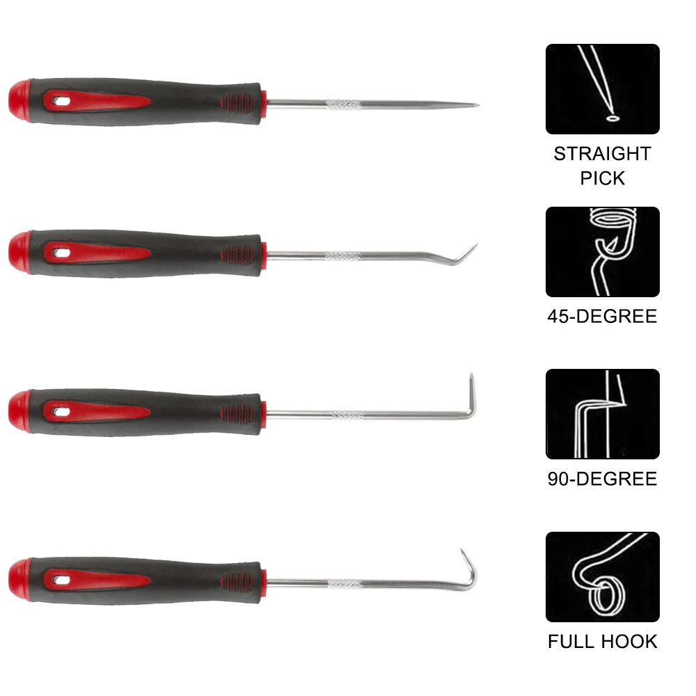 

12pcs Garage Tools Screwdriver Set Oil Seal Fuel Seal Hook Precision Automotive Pick Puller Craft Tools O-Ring Car Removal Tools