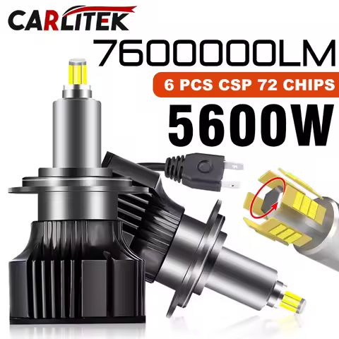 360 CSP H7 LED Car Headlight Bulb Canbus 5600W 7600000LM Super Mini H11 H8 H9 H1 9005 HB3 9006 HB4 9012 HIR2 6000K 12V For Lens