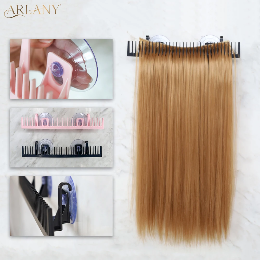 ARLANY Hair Extension Holder for Washiong Coloring Braiding Wig Stand Wig Display Rack Hair Extension Hanger Weft Extensions