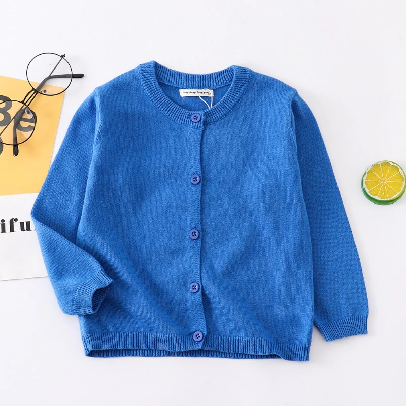 Nuovo cardigan per bambini comodo e versatile Maglione per bambini piccoli Cotone Ragazzi e ragazze Maglieria per bambini Uniformi scolastiche