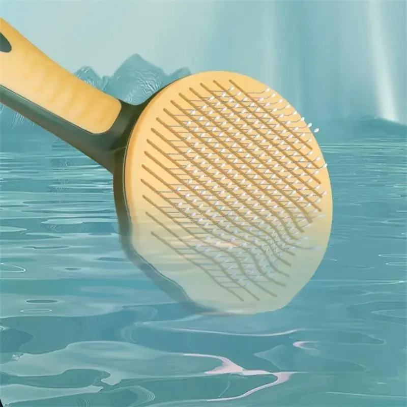 Spazzola autopulente per cani e gatti, strumento per toelettatura, rimuove aggrovigliati sciolti, pettine per massaggio per cuccioli, accessori per gatti