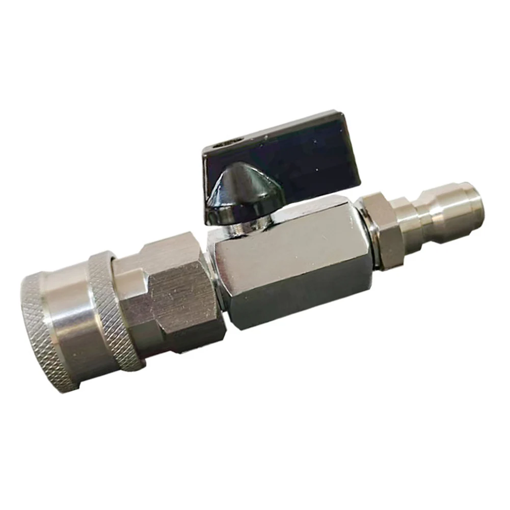 

Улучшенная конструкция ручки на комплекте шаровых кранов для мойки высокого давления из нержавеющей стали для улучшения комфорта и контроля пользователя.