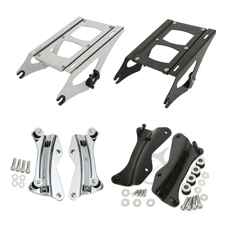 

Motorcycle Detachable Trunk Mount Luggage Rack Docking Hardware For Harley Touring Road Street Glide Road King 2014-2024