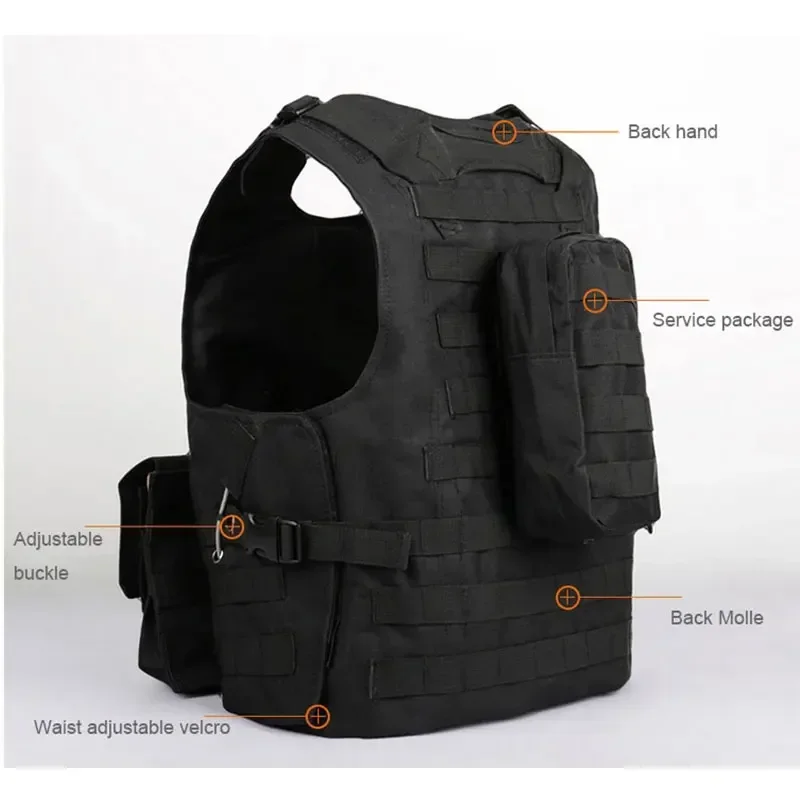 Tactical Vest CS Game Airsoft Assault Molle Vest Equipment Outdoor Clothing Hunting Camouflage Vest Combat Security Waistcoat