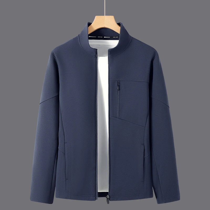 

Весенне-осенняя свободная спортивная рабочая одежда, куртка с воротником-стойкой и длинным рукавом, тонкое новое повседневное пальто, мужская уличная водонепроницаемая мужская верхняя одежда, топы