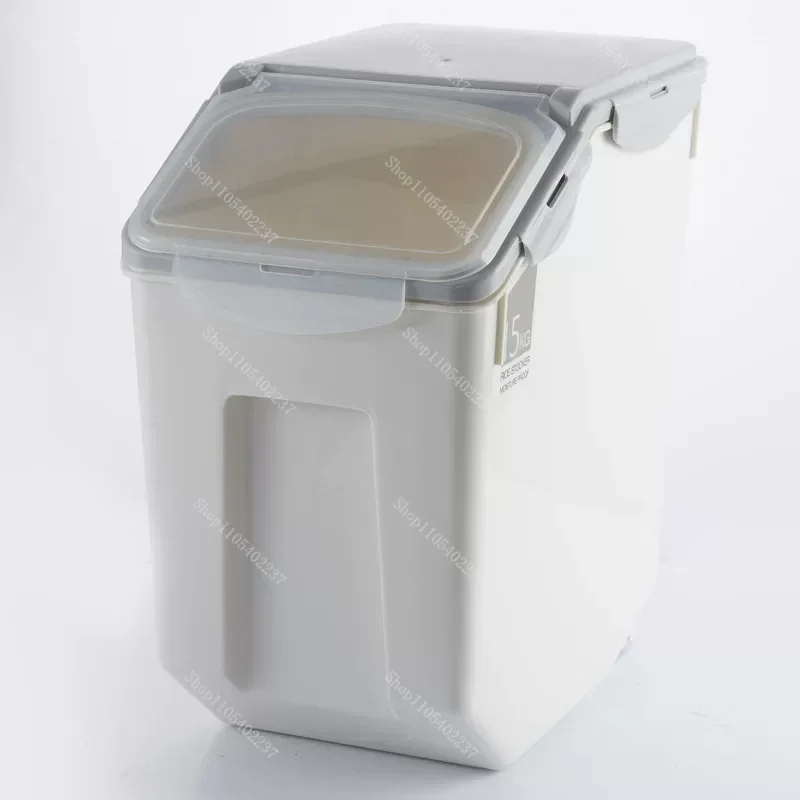 10kg 15kg Large Sealed Rice Tank Plastic Grain Storage Box Moisture Proof Pet Food Container Mildew Bucket