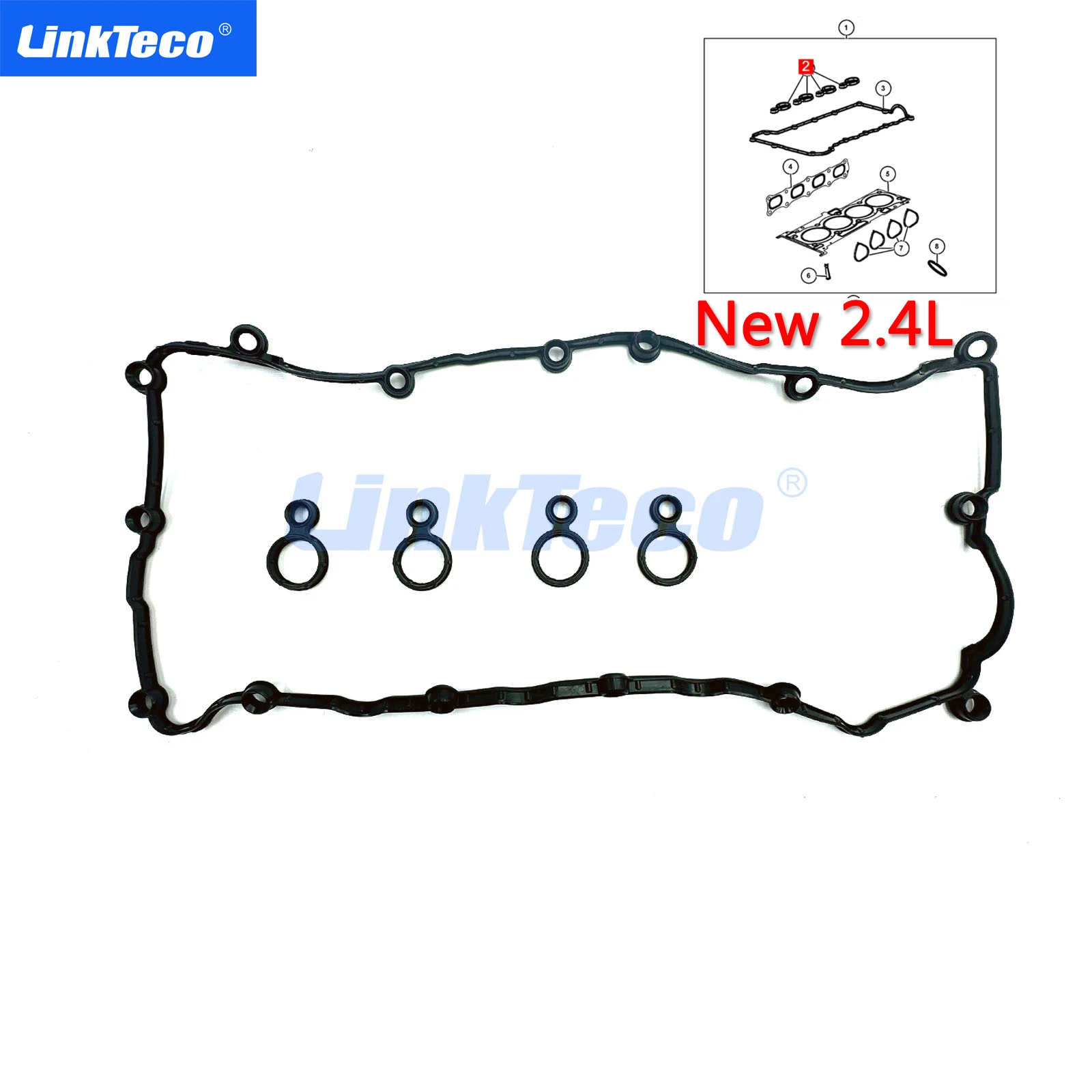 Newest 2.4L Valve Cover Set Gasket For 2013-2023 Chrysler 200 Dodge DART Fiat 500X TORO Jeep Ram PROMASTER CITY SOHC