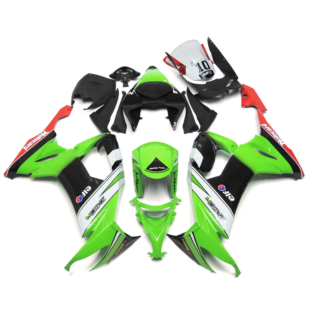 

Motorcycle Shell Fairing for K-awasaki ZX10R ZX 10R ZX-10R 2008 2009 2010 ABS Plastic Protection Cover Motorcycle Fairings