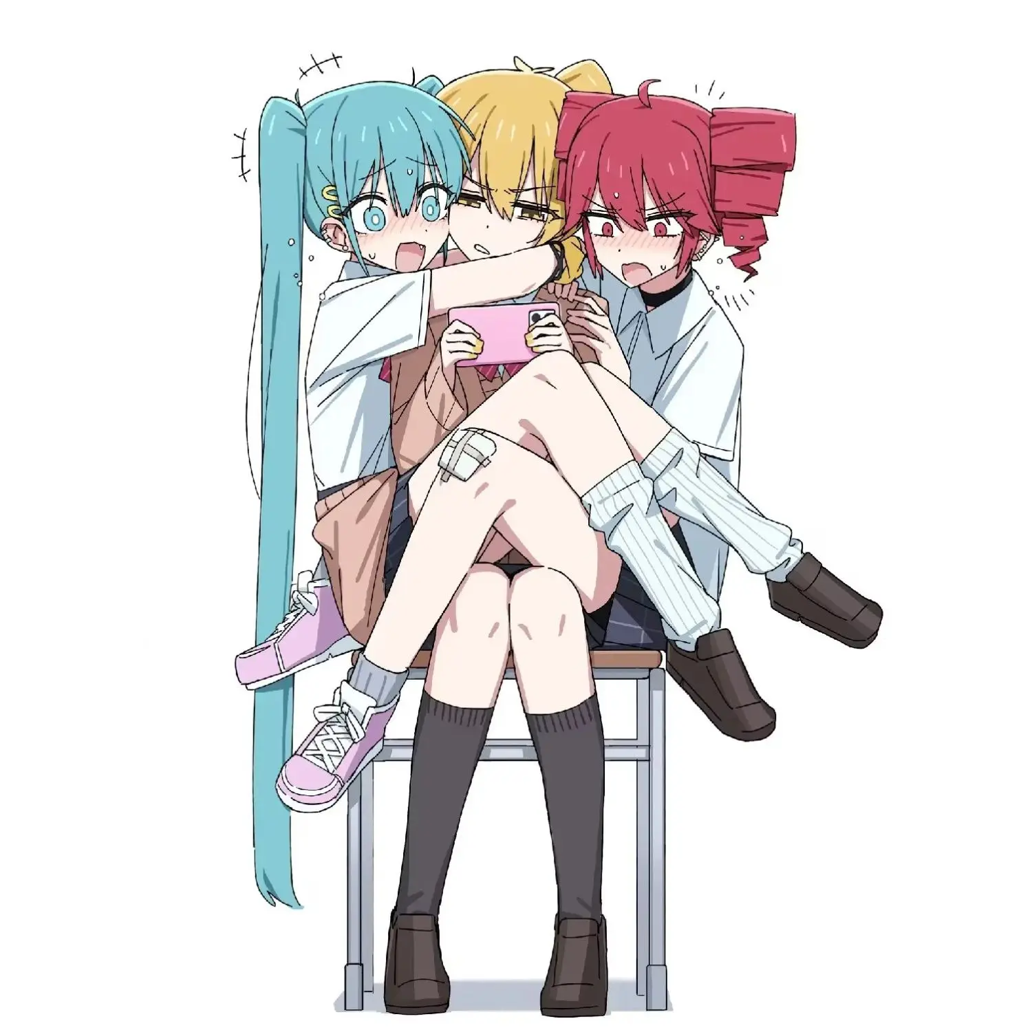 15cm Kawaii Acrylic Standing Decor Hatsune Miku Anime Figure Peripherals Bracket  Cartoon Desktop Ornament Birthday Gifts Toys