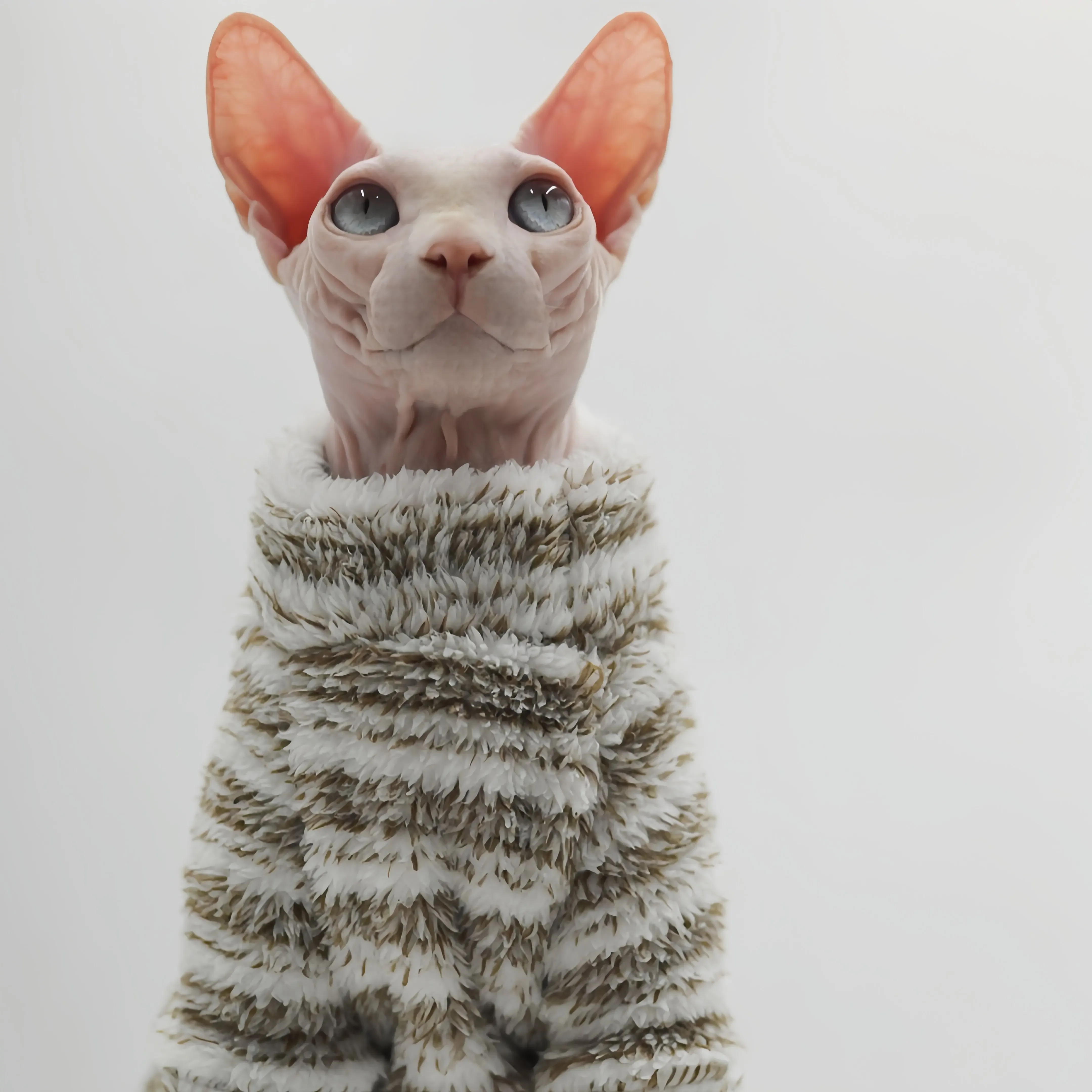 Hairless Cat Clothes Thick, Warm,Winter Four-Legs for Sphynx, Devon Rex, Cornish Rex, Abyssinian, and Small Kitten