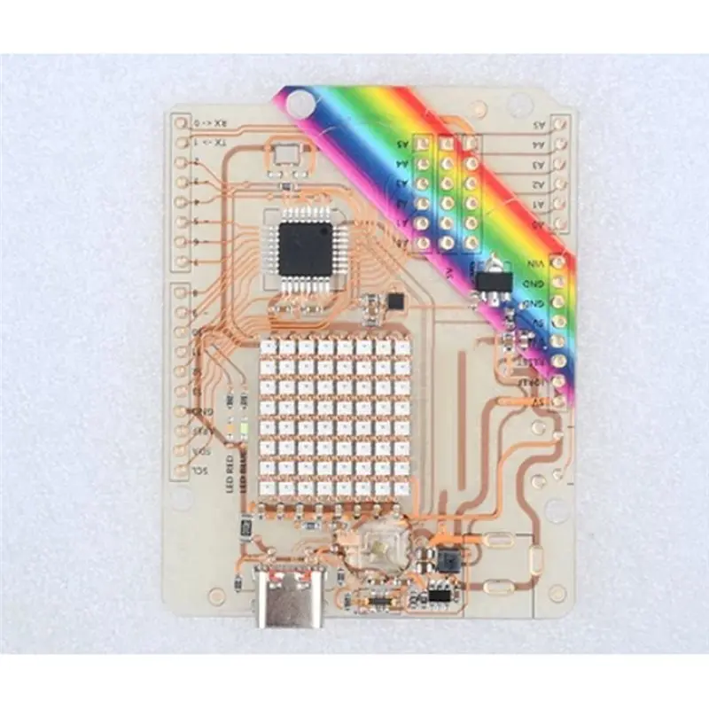 dt22-transparent-learning-board-for-arduino-for-nano-for-uno-r3-visual-acrylic-pcb-type-c-with-rgb-led-gravity-sensor