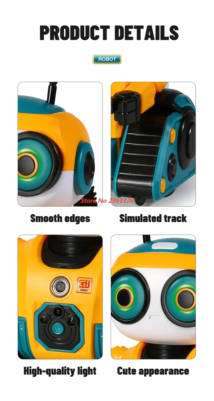 

Умный робот с дистанционным управлением, интеллектуальный индукционный интерактивный очаровательный робот 2,4G со световой танцевальной музыкой, игрушка-головоломка для подарка ребенку