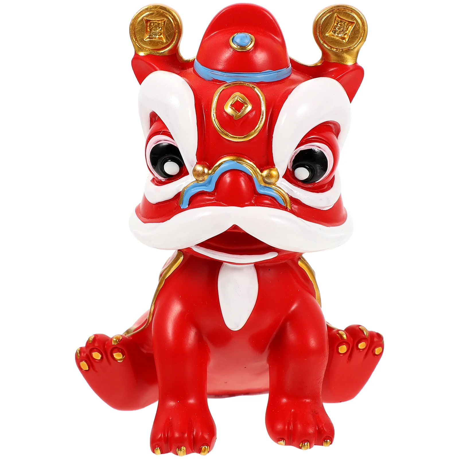 

Resin Lion Statue Decor Mini Model Home Office Shop Ornament Non Fading Craft Perfect Gift Lion Desktop