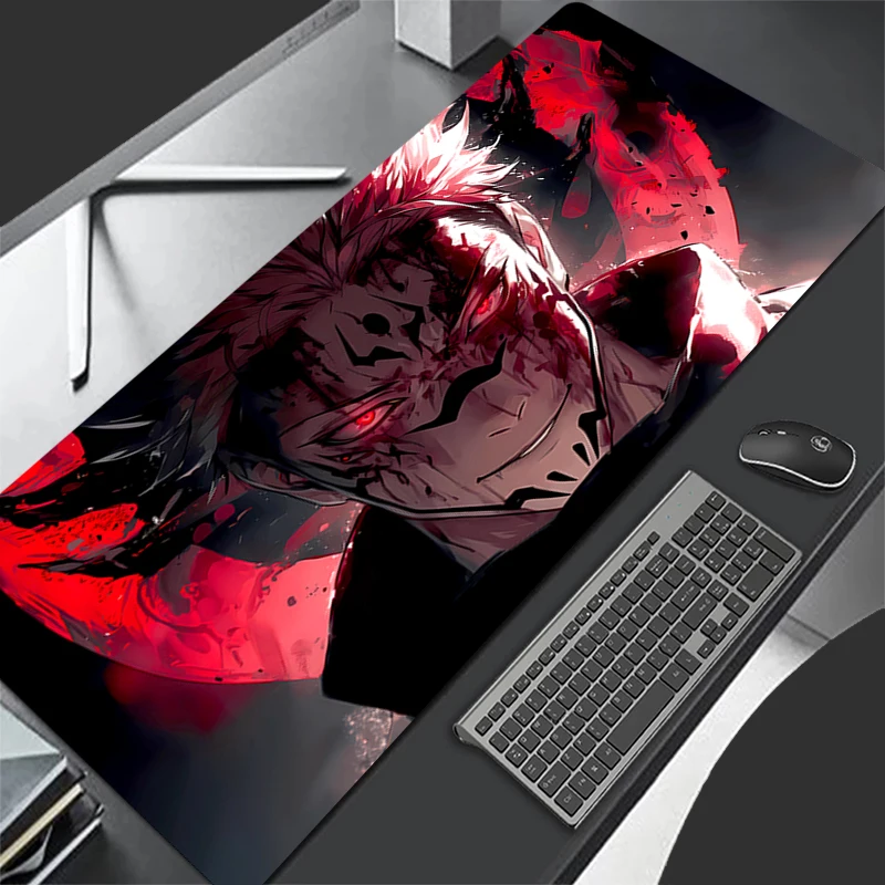 Mouse pad J-Jujutsu K-Kaisens computer Large mousepad keyboard pad game player office desk pad PC carpet Itadori Yujis Mousepad