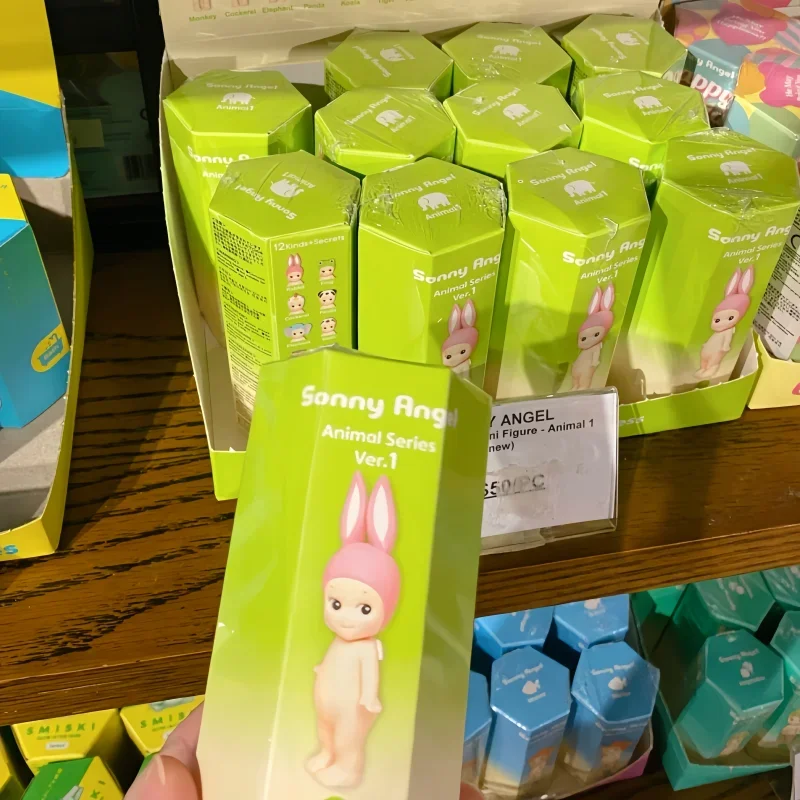 

12PCS Sonny Angel Blind Box Animal Series Ver.1 Doll Ornament Animal Hat Design Holding Face Dolls Motherland Edition Toys Gifts