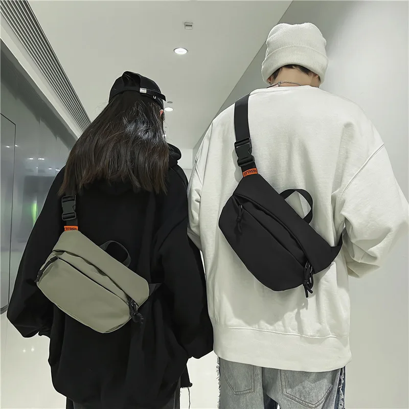 New Unisex Waist Bags Street Hip-hop Fanny Chest Pack Quality Nylon Belt Pack Shoulder Crossbody Bag Fashion Men Chest Waist Bag