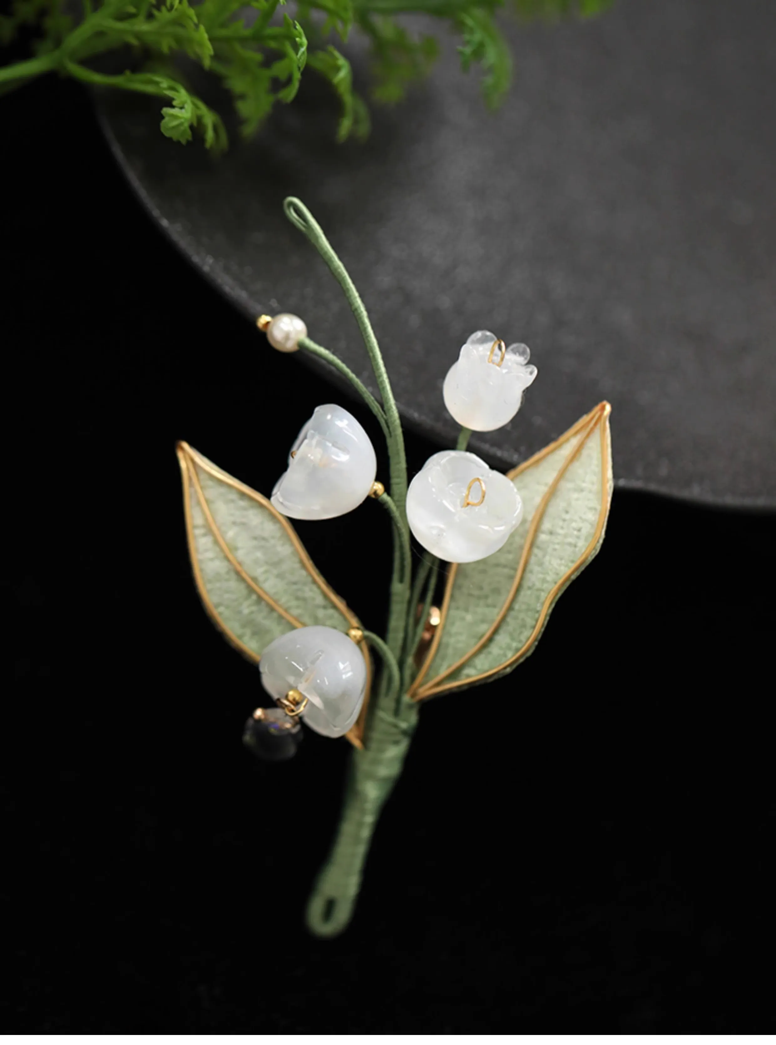 FXLRY High-Grade And Exquisite Original design Lily of the Valley Brooch For Women Jewelry