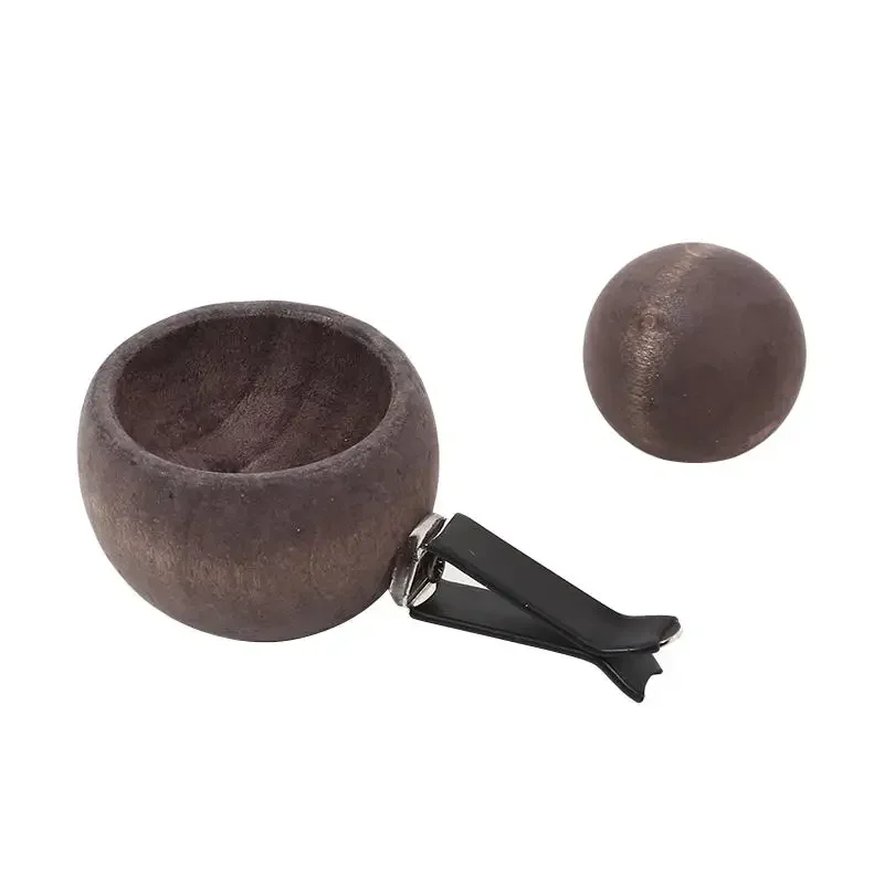 Mini Wooden Fragrance Oil Diffuser Natural Scent Aroma Diffuser For Car Bedroom Living Room Bathroom Air Freshening Accessory
