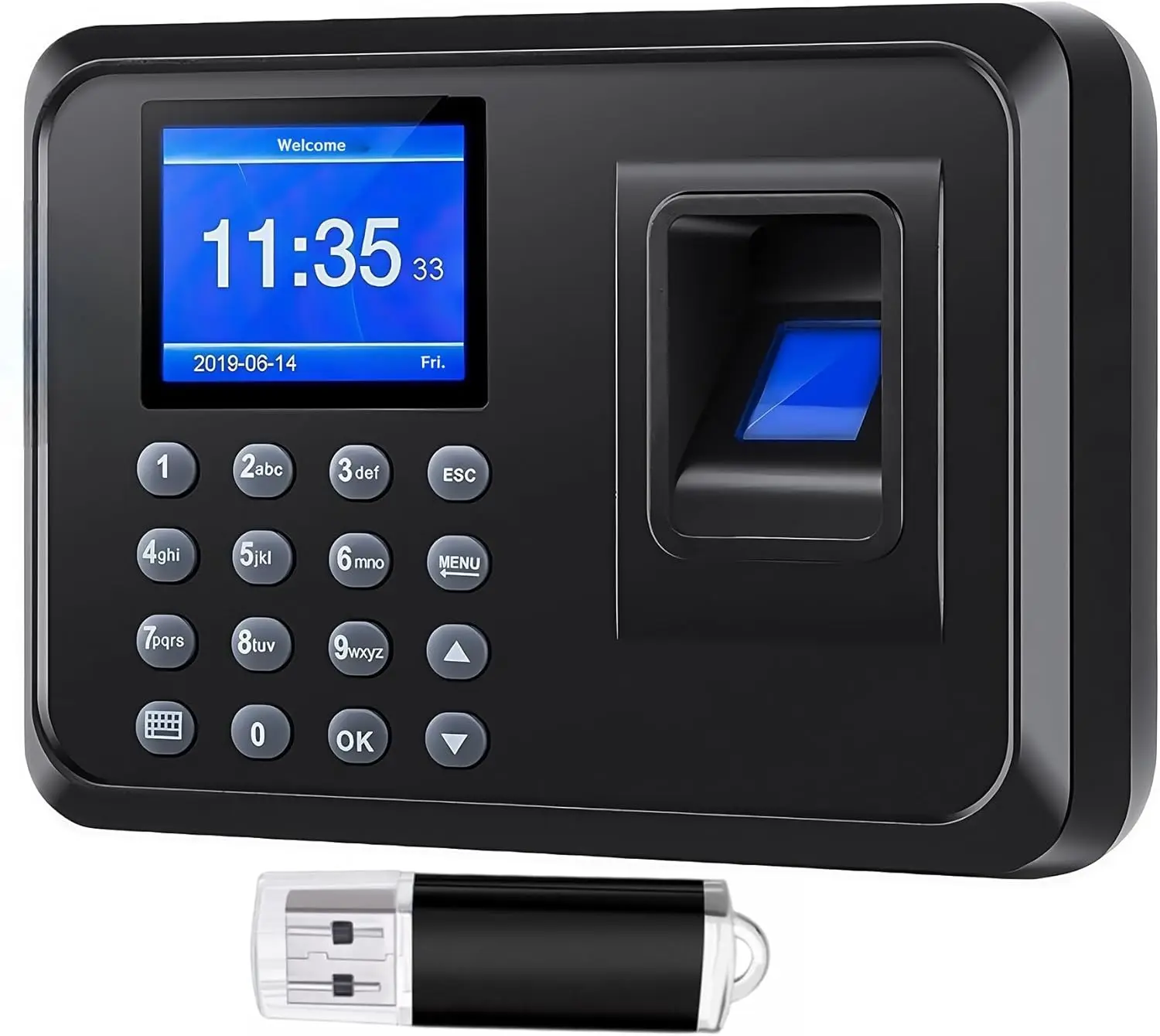 

Fingerprint & Digital Attendance Machine for Small Business, No Monthly Fee, No WiFi Required