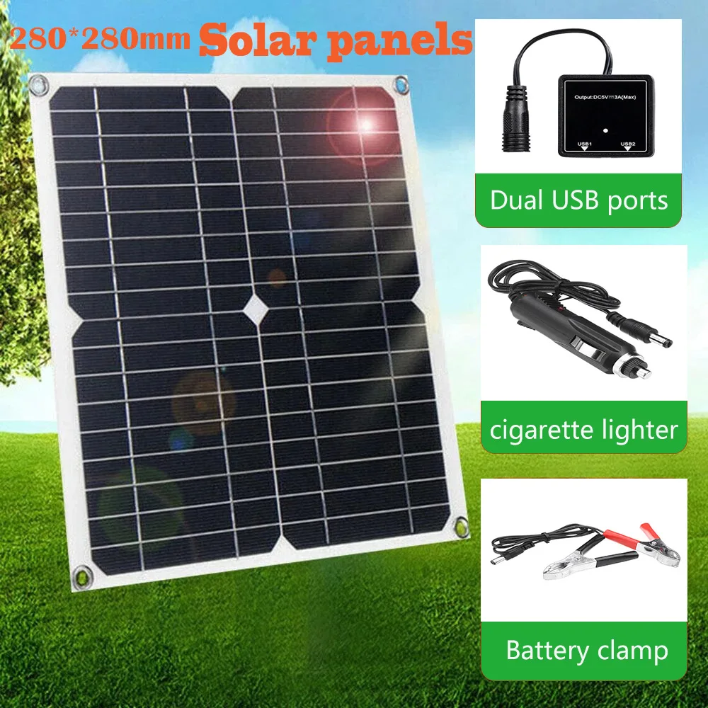 omni-in 20W solar panel, solar panel, solar photovoltaic panel, solar power generation panel, mobile phone charging portable