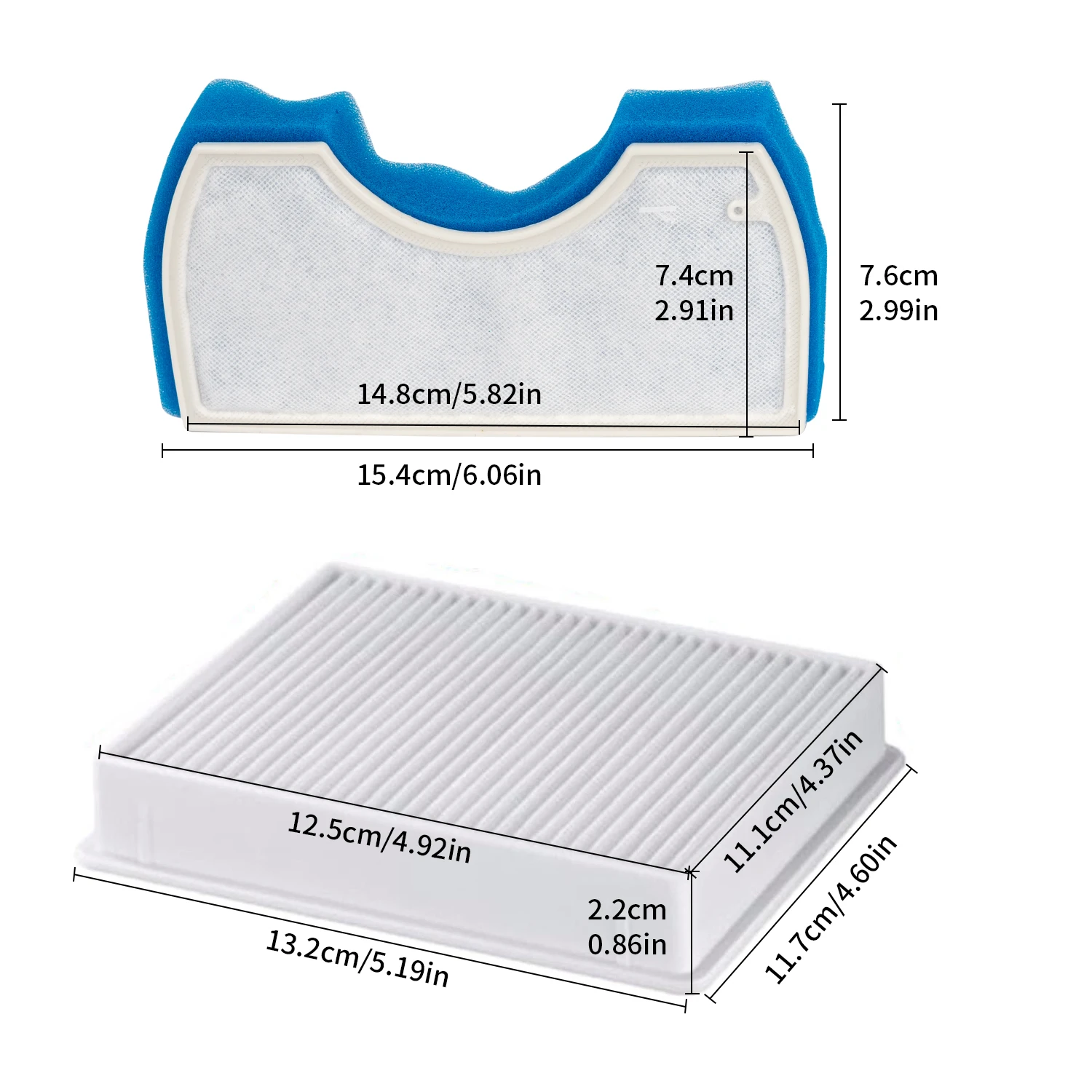 DJ97-01040C DJ63-00669A DJ63-00672D Filters For Samsung SC43 SC44 SC45 SC46 SC47 Series Vacuum Cleaner Air Track SC4520 SC4326