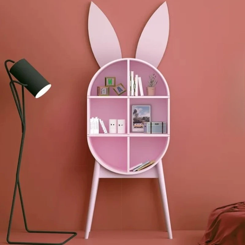Nordic paint bookcase bookshelf personalized art decorative cabinet modern simple side cabinet