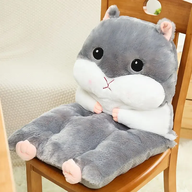 

Cute Hamster Hand Warmer Pillow Sleeping Cushion Office Student Chair Cushion Seat Cushion Chair Winter Thickened Backrest