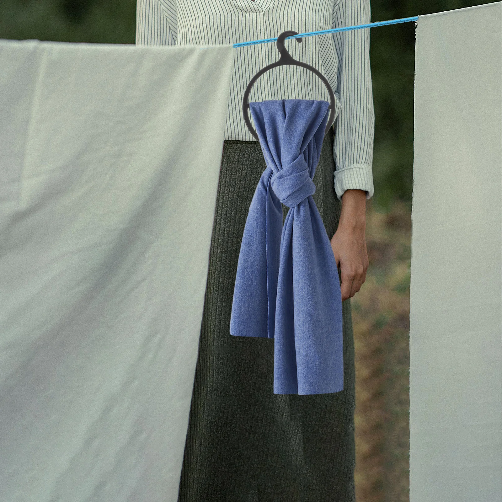 

10Pcs Plastic Rotating Scarf Holder Hangers Closet Organizer Space-Saving Multi-Function Tie Belt Display Scarf Holder