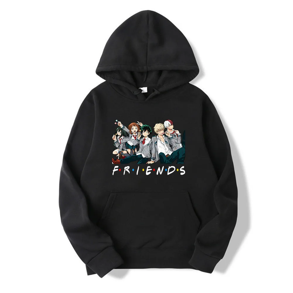 

Japan Anime My Hero Academia Printed Hoodie Men's and Women's Casual Hoodies Harajuku Winter Pullover Unisex Casual Sweatshirts